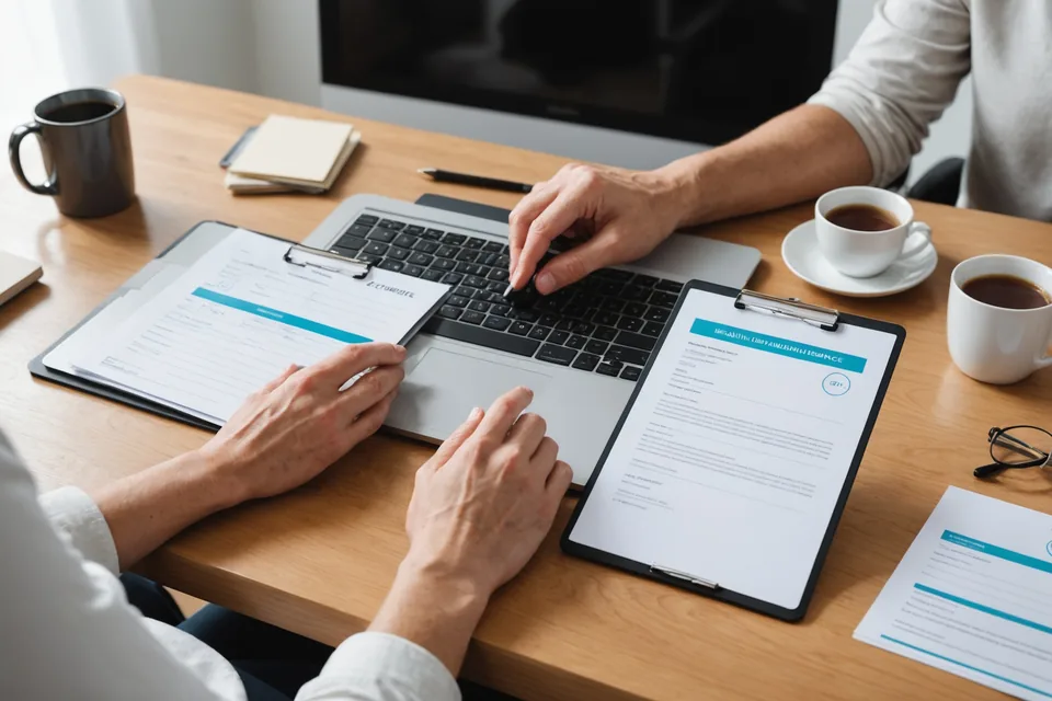 Insurance card and telehealth appointment confirmation